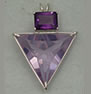 Ruby Lavender Quartz Angelic Star� With Emearld Cut Amethyst