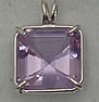 Ruby Lavender Quartz Earth Heart Crystal�