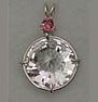 Clear Quartz Radiant Heart Crystal � With Pink Tourmaline