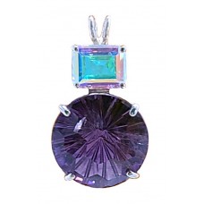 Amethyst Super Nova™ with Emerald Cut Mystic Topaz
