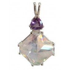 Angel Aura Small Magician Stone with Trillion Amethyst 
