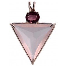 Rose Quartz Angelic Star™  with Oval Cut Pink Spinel 