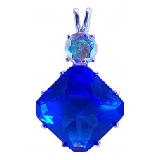 Siberian Blue Quartz Regular Magician™  with Round Mystic Topaz