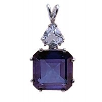 Tanzine Aura Earth Heart Crystal™  with Trillion Danburite