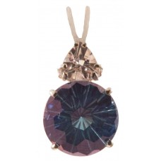 Tanzine Aura Super Nova™  with Trillion Cut Morganite