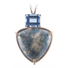 Blue Lepidolite with Emerald Cut Siberian Blue Quartz