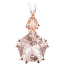 Danburite Star of Venus™ with Trillion Cut Morganite