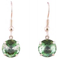 Tibetan Green Obsidian Radiant Heart™ Earrings
