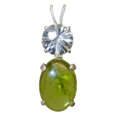 Peridot with Clear Quartz Mini Super Nova™
