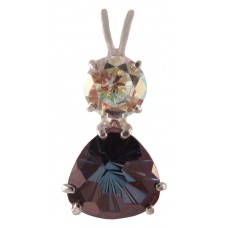 Tanzine Aura 12mm Trillion Super Nova with Mystic Topaz