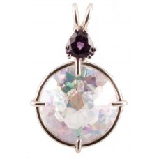 Angel Aura Radiant Heart Crystal™ with Trillion Cut Amethyst