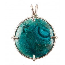 Chrysacolla in Quartz