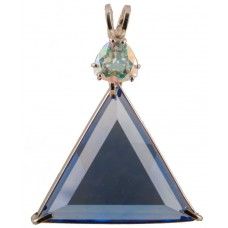 Siberian Blue Quartz Star of David™ with Trillion Cut Mystic Topaz