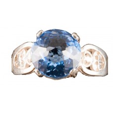 Siberian Blue Quartz Radiant Heart Crystal™ Ring