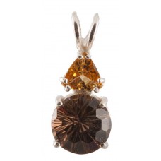 Smokey Quartz 10mm Super Nova with Golden Tourmaline