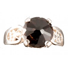 Smokey Quartz Radiant Heart Crystal™ Ring