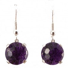 Siberian Purple Quartz Super Nova™  Regular Dangle Earrings